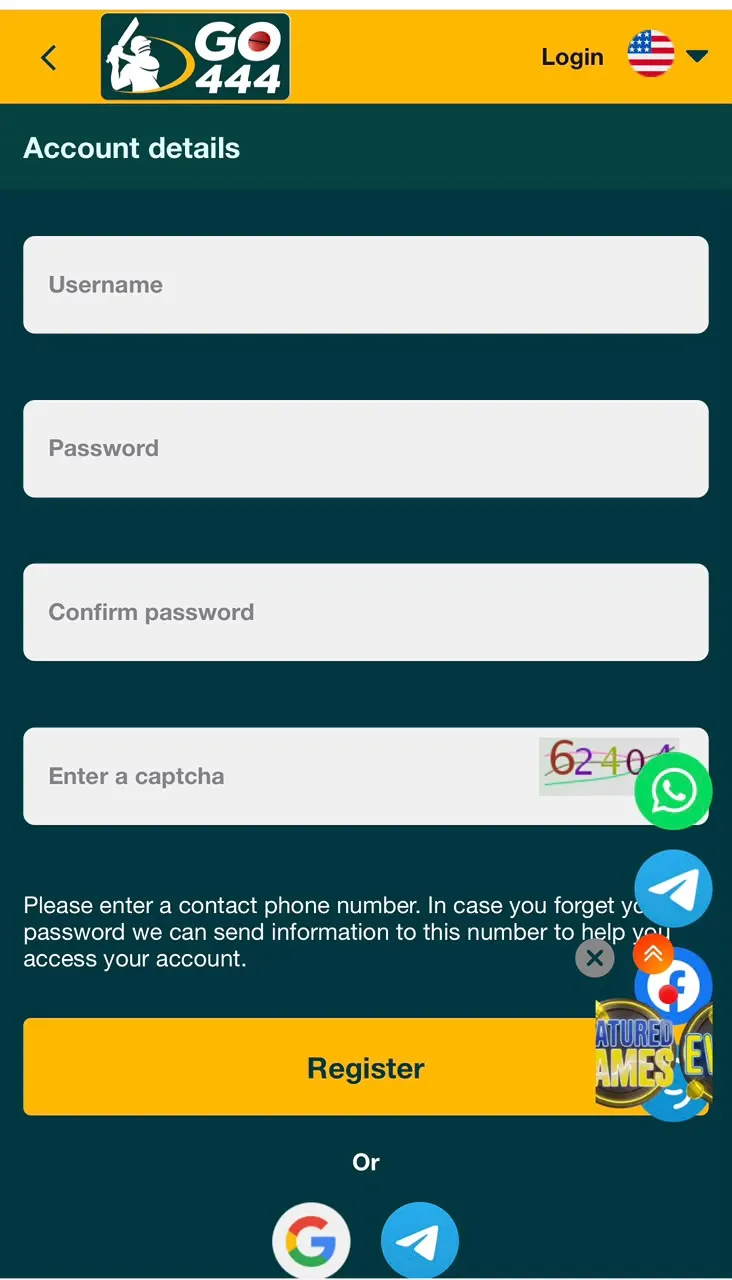 GO444 Register